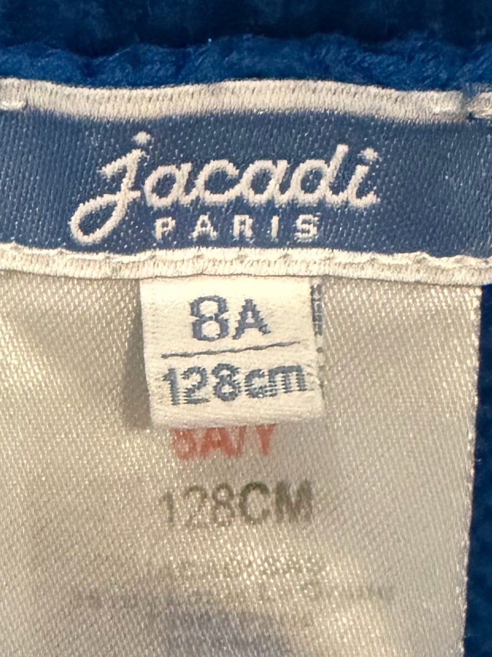 Jacadi Paris Bundle 2 Shirts & 2 Cardigans Girl’s Sz 8 White Red & Blue Colors - Picture 4 of 10